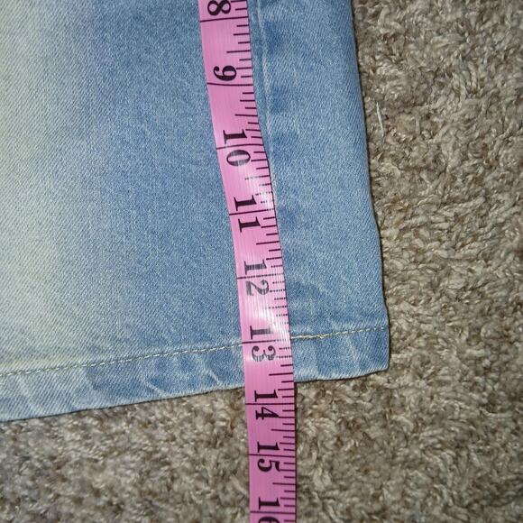 Blue‎ cotton denim stonewashed mini skirt - Picture 4 of 4